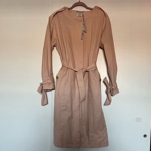 Blush trench coat